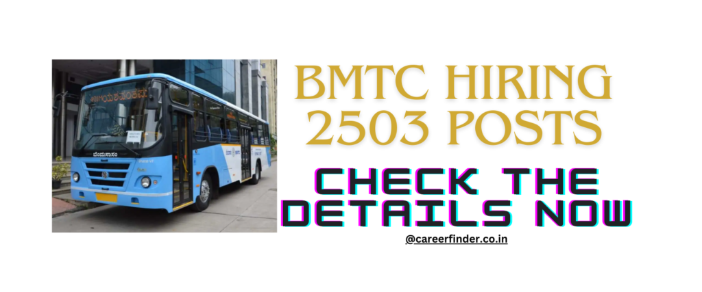 BMTC Recrutiment