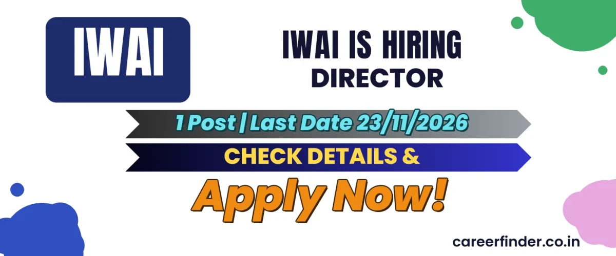 IWAI Director Recruitment 2026 | 1 Post | Apply Now