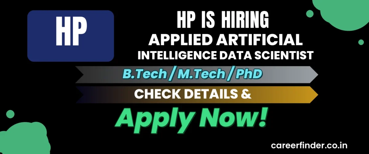 Join As Applied Artificial Intelligence Data Scientist At HP | Apply Now