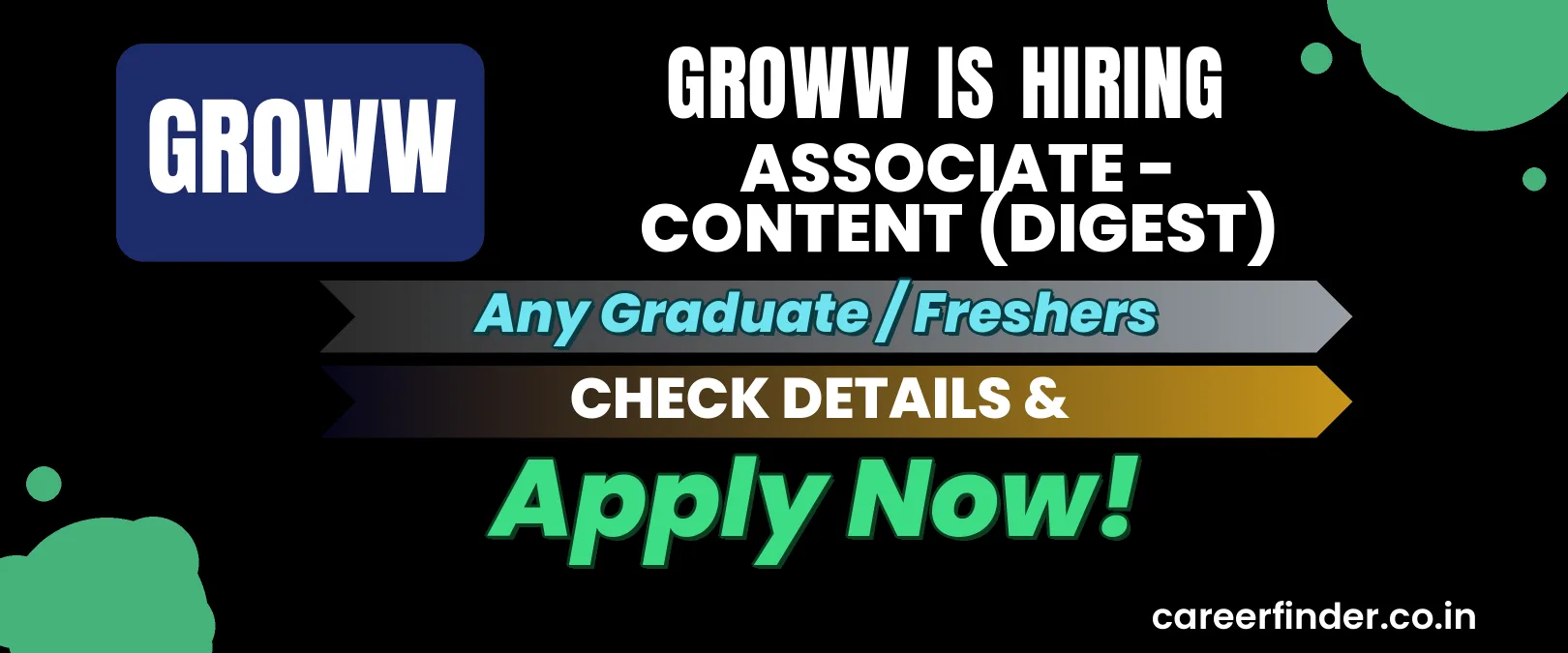Join As Associate - Content (Digest) At Groww | Apply Now