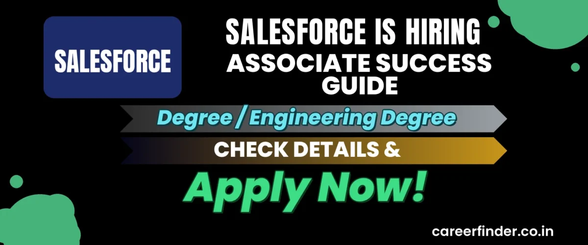 Join As Associate Success Guide At Salesforce | Apply Now