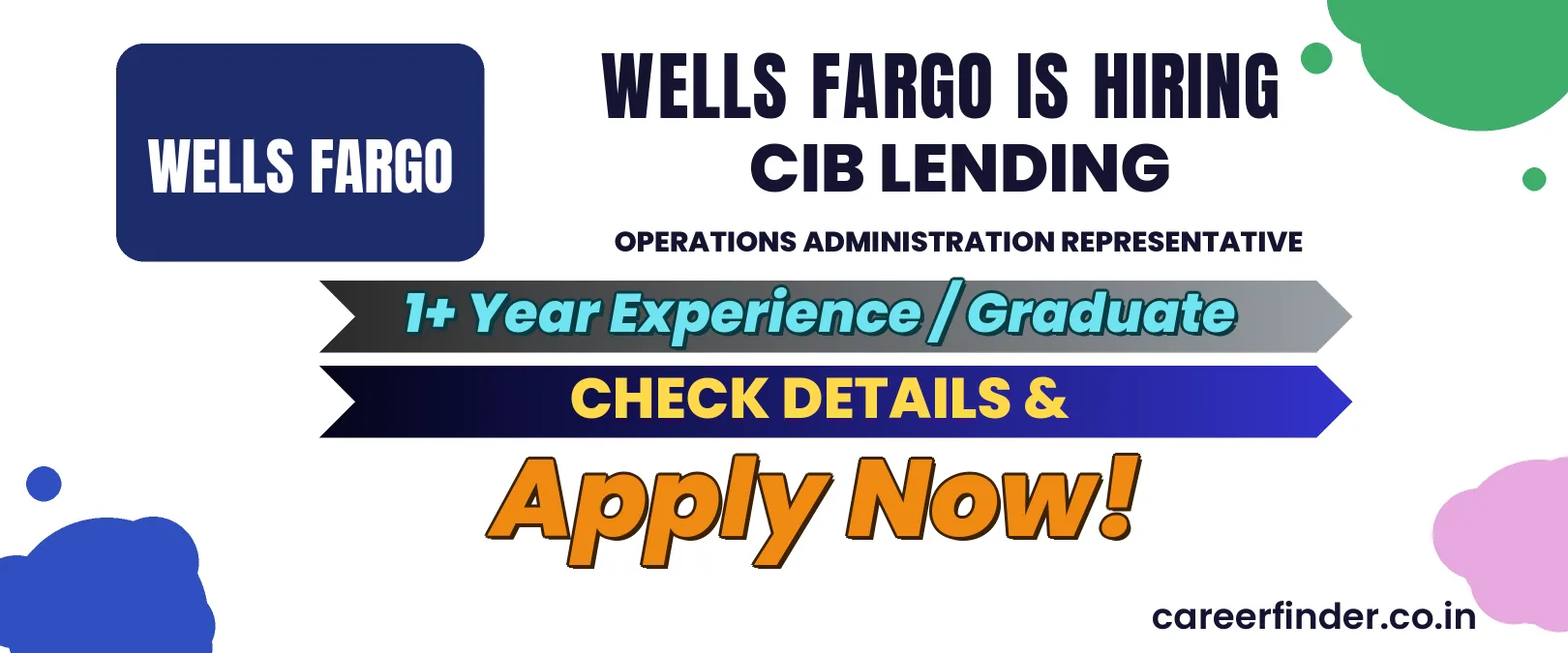 Join As CIB Lending Operations Administration Representative At Wells Fargo | Apply Now