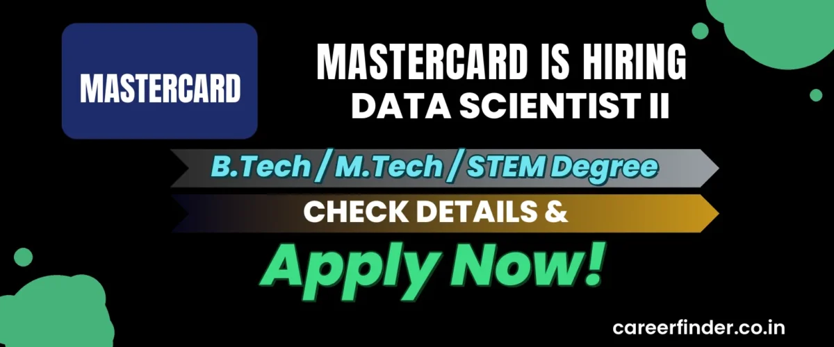 Join As Data Scientist II At Mastercard | Apply Now