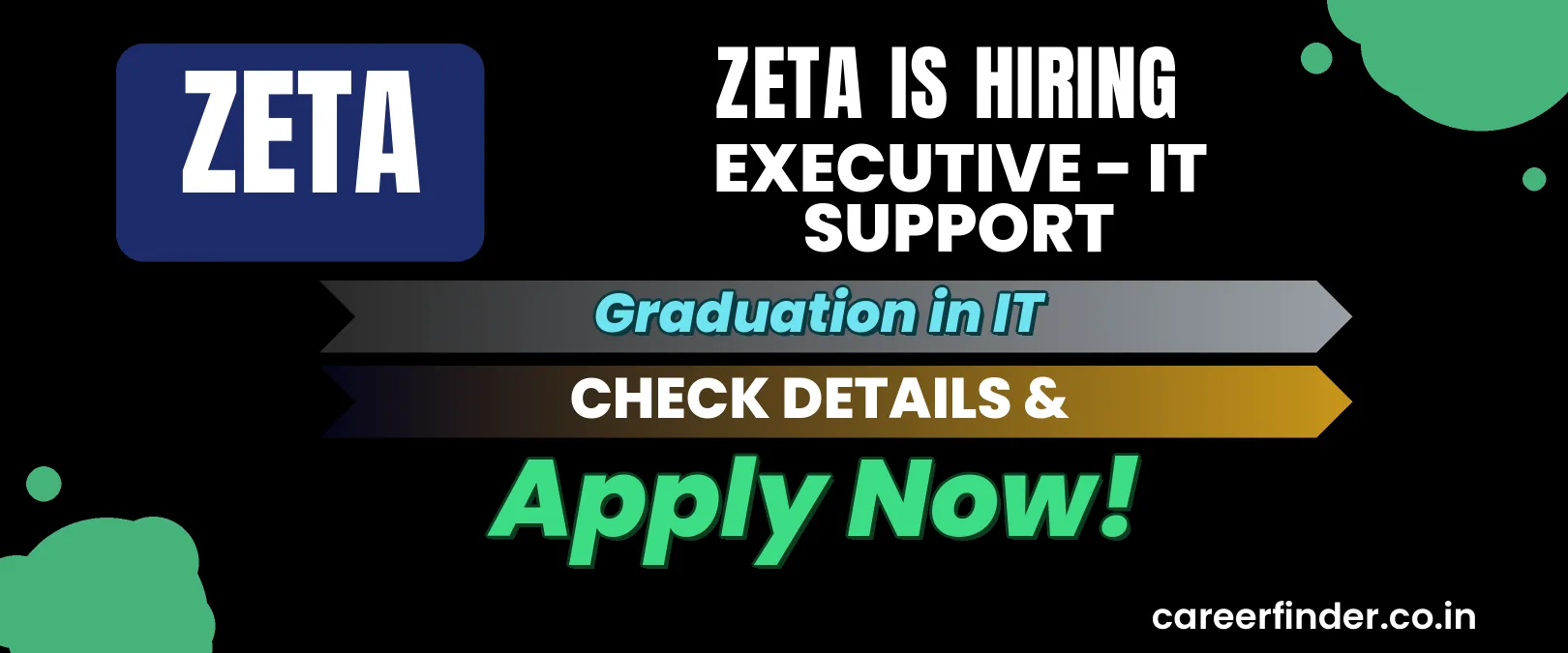 Join As Executive - IT Support At Zeta | Apply Now