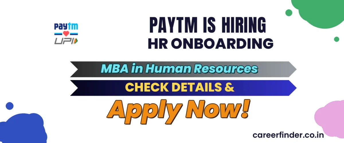 Join As HR Onboarding At Paytm | Apply Now
