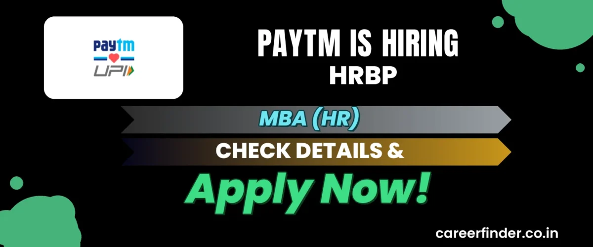 Join As HRBP At Paytm | Apply Now