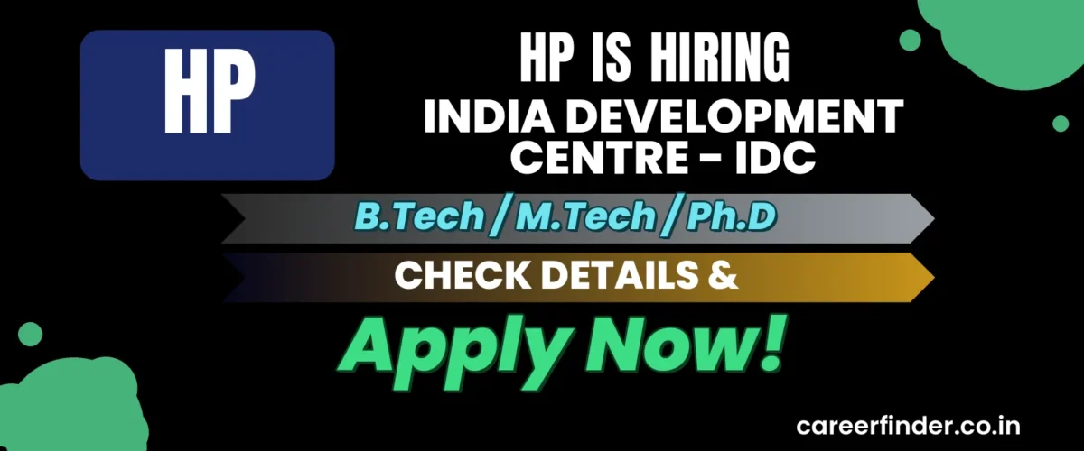 Join As India Development Centre - IDC At HP | Apply Now