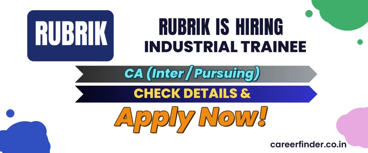 Join As Industrial Trainee At Rubrik | Apply Now