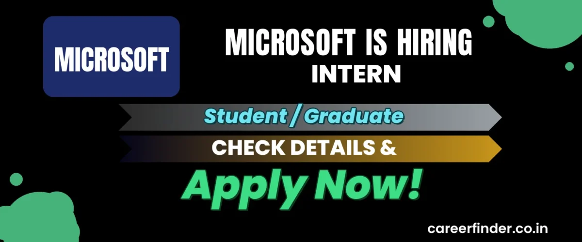 Join As Intern At Microsoft | Apply Now