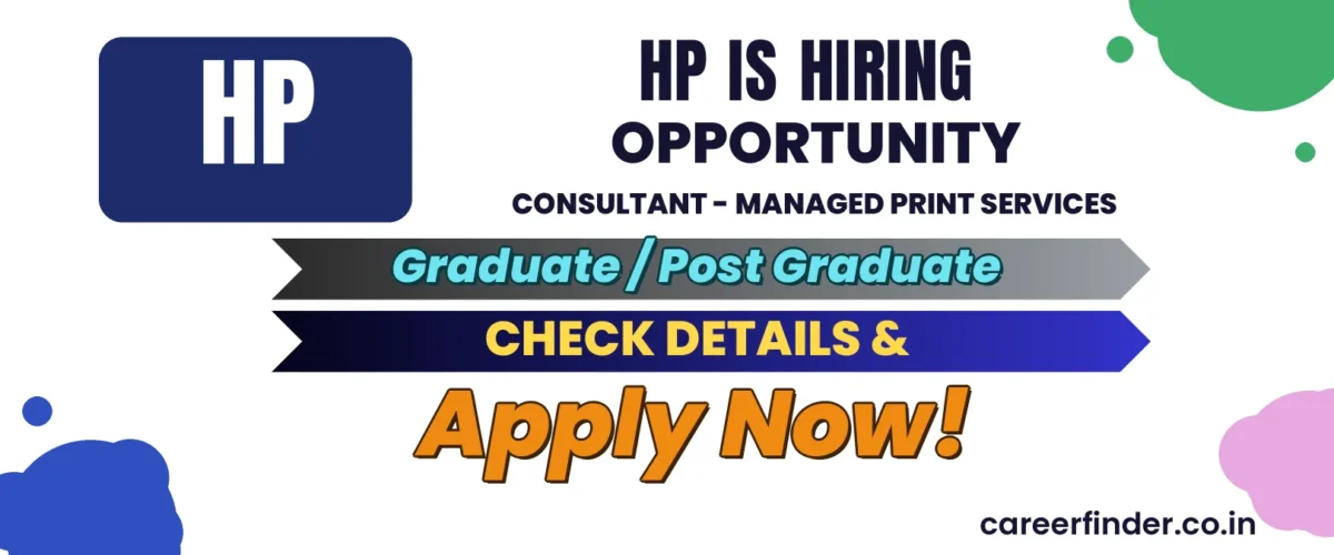 Join As Opportunity Consultant - Managed Print Services At HP | Apply Now