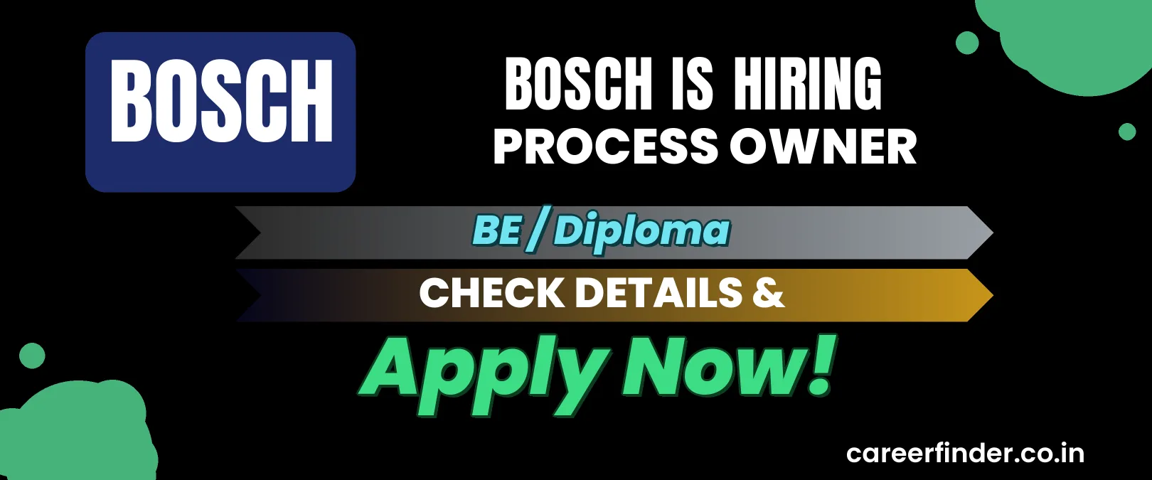 Join As Process Owner At Bosch | Apply Now