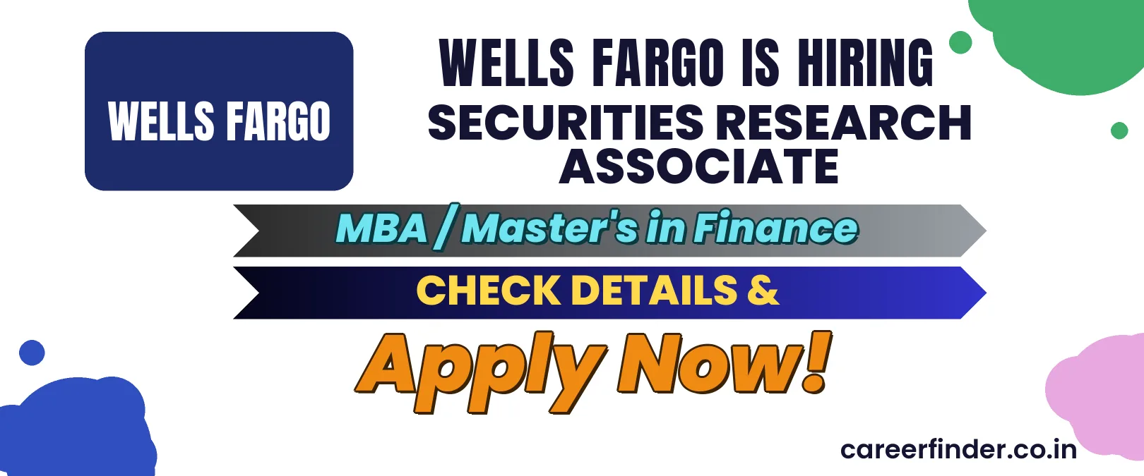 Join As Securities Research Associate At Wells Fargo | Apply Now