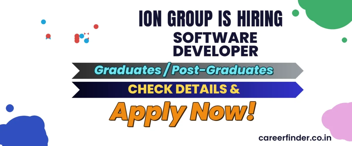 Join As Software Developer At ION Group | Apply Now