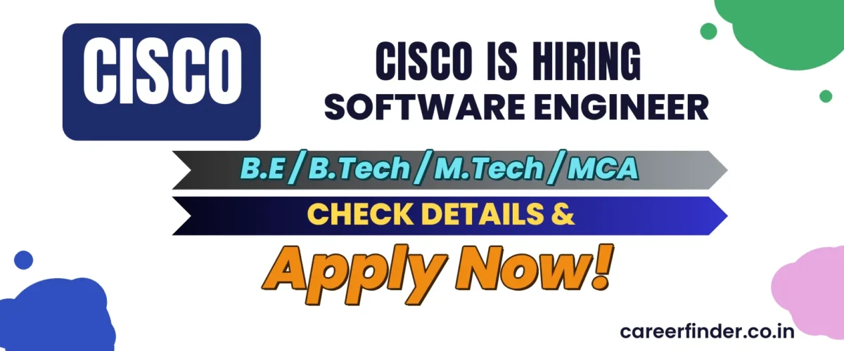 Join As Software Engineer At Cisco | Apply Now