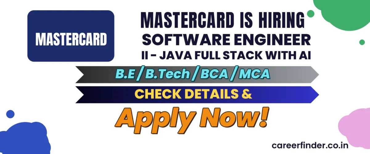 Join As Software Engineer II - Java Full stack with AI At Mastercard | Apply Now