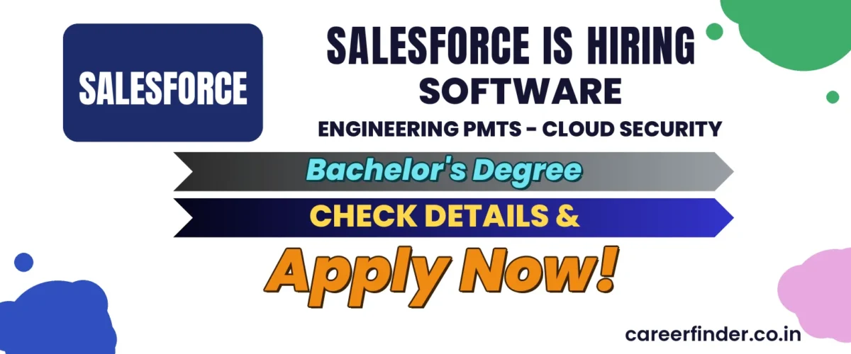 Join As Software Engineering PMTS - Cloud Security At Salesforce | Apply Now