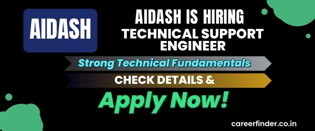 Join As Technical Support Engineer At AiDASH | Apply Now